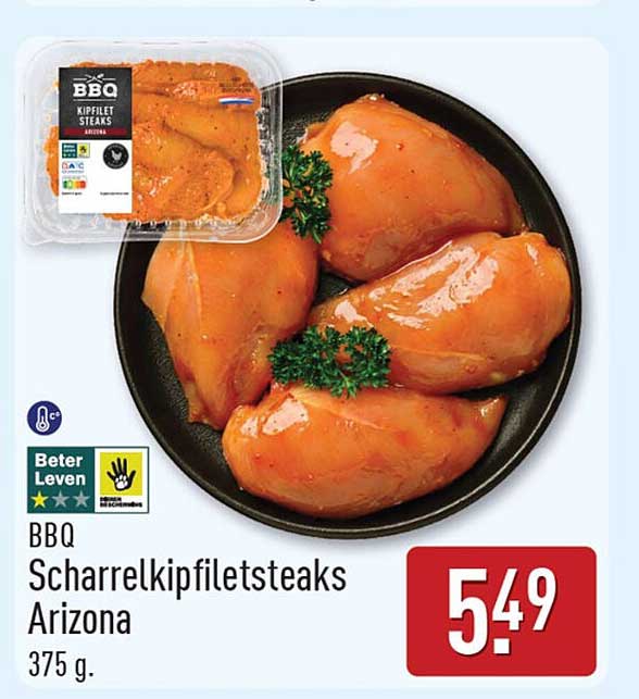 BBQ Scharrelkipfiletsteaks Arizona 375 g.