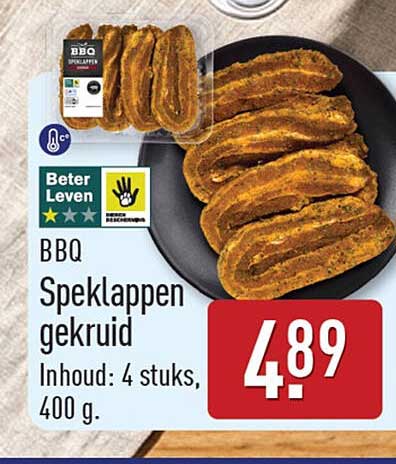 BBQ Speklappen gekruid