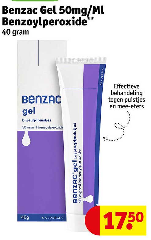 Benzac Gel 50mg/Ml Benzoylperoxide** 40 gram