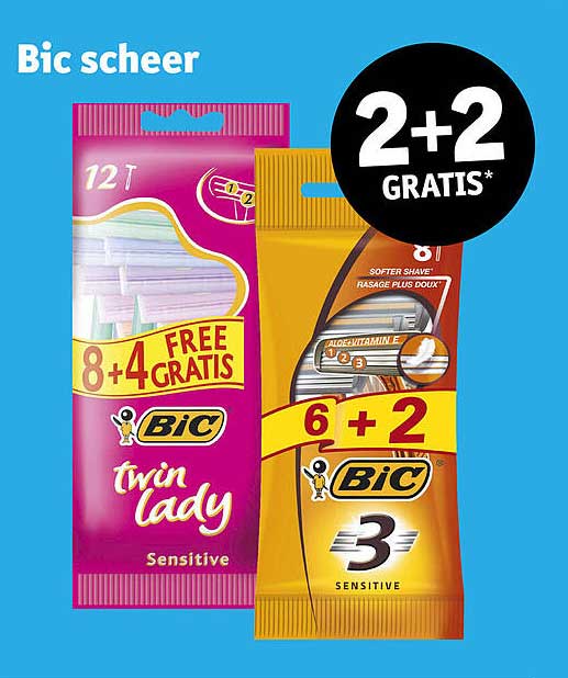 Bic scheer 2+2 GRATIS*