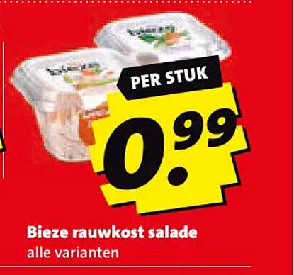 Bieze rauwkost salade alle varianten