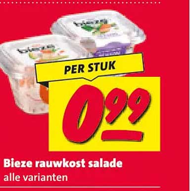 Bieze rauwkost salade alle varianten PER STUK