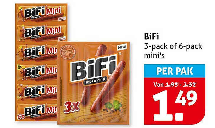 BiFi 3-pack of 6-pack mini's PER PAK