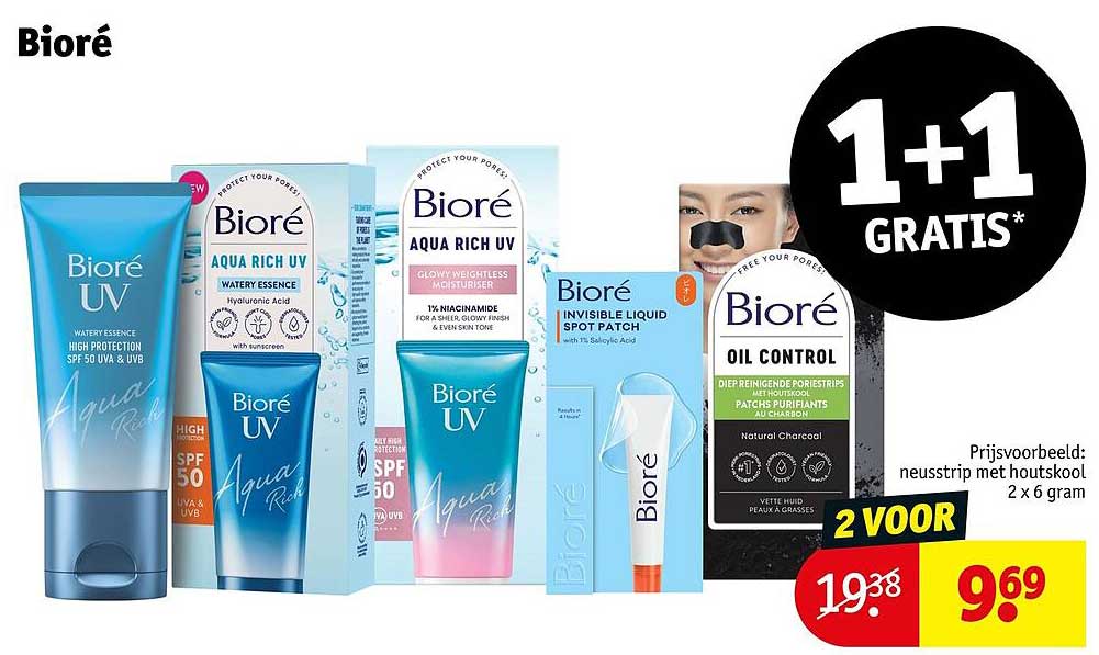Bioré 1+1 GRATIS*
