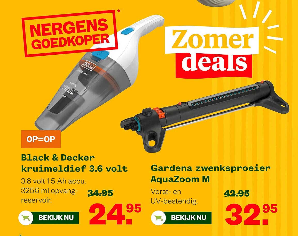 Black & Decker kruimeldief 3.6 volt