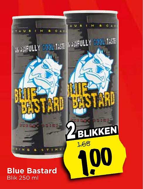 Blue Bastard Blik 250 ml 2 blikken