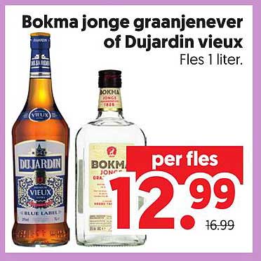 Bokma jonge graanjenever of Dujardin vieux