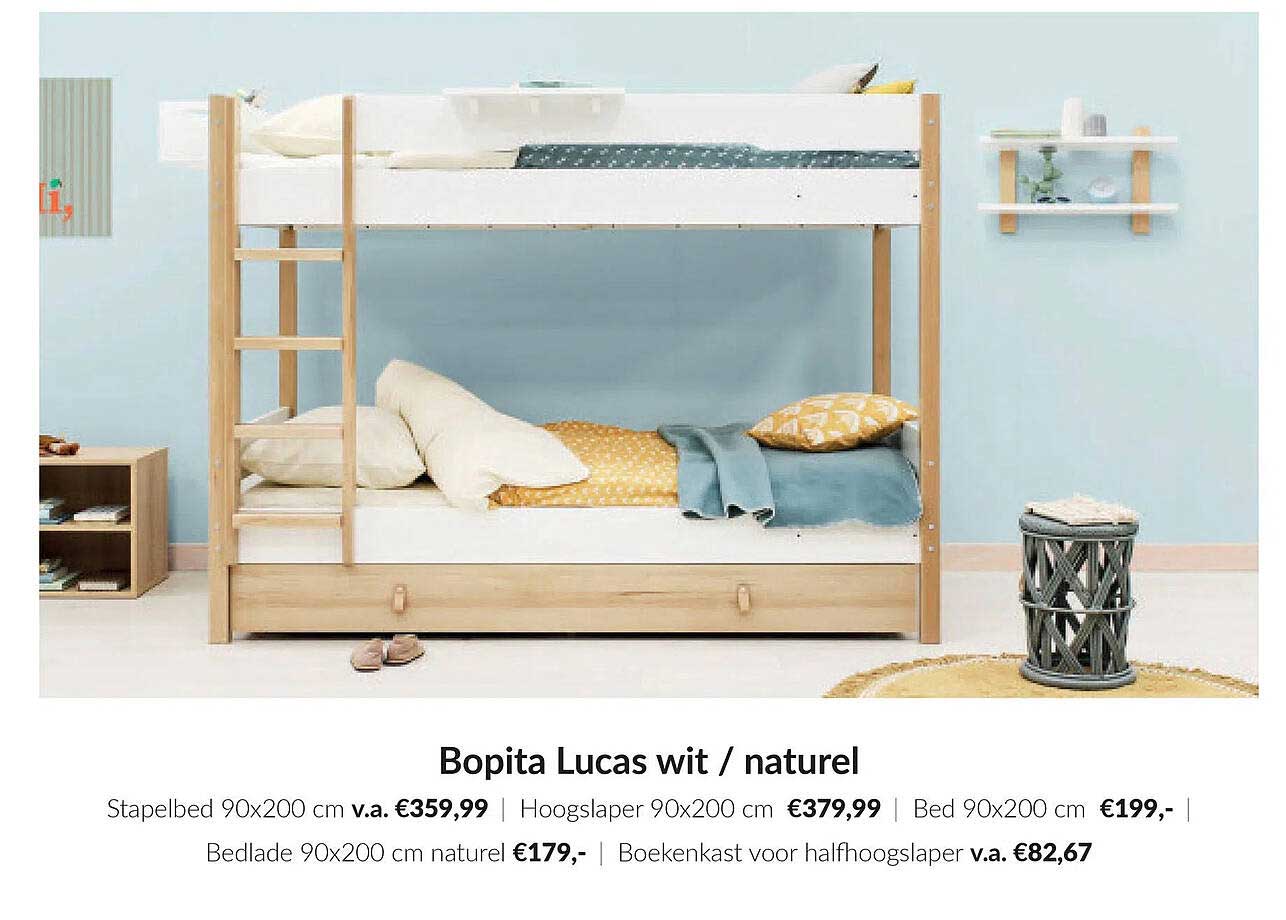 Bopita Lucas wit / naturel