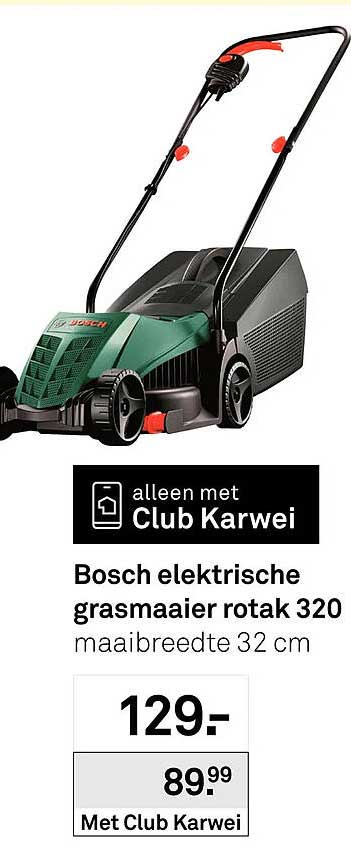 Bosch elektrische grasmaaier rotak 320 maaibreedte 32 cm