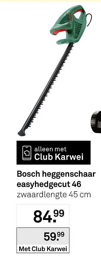 Bosch heggenschaar easyhedgecut 46 zwaardlengte 45 cm