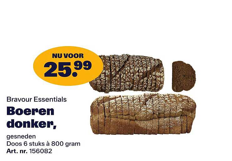 Bravour Essentials Boeren donker, gesneden