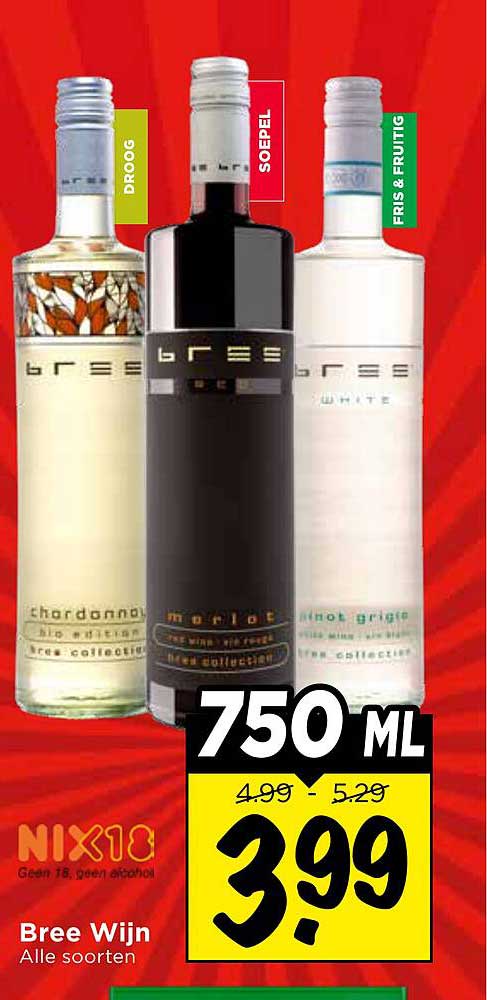 Bree Wijn Alle soorten 750 ML