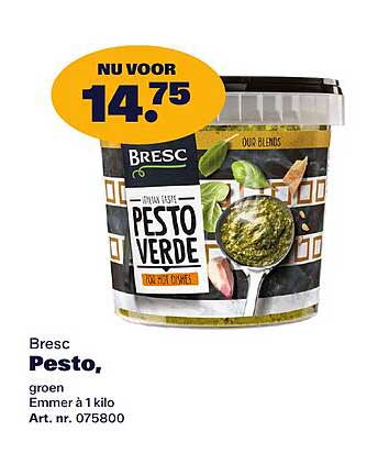 Bresc Pesto, groen Emmer à 1 kilo