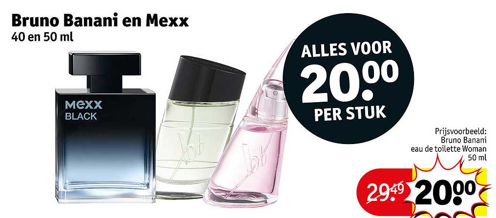 Bruno Banani en Mexx 40 en 50 ml