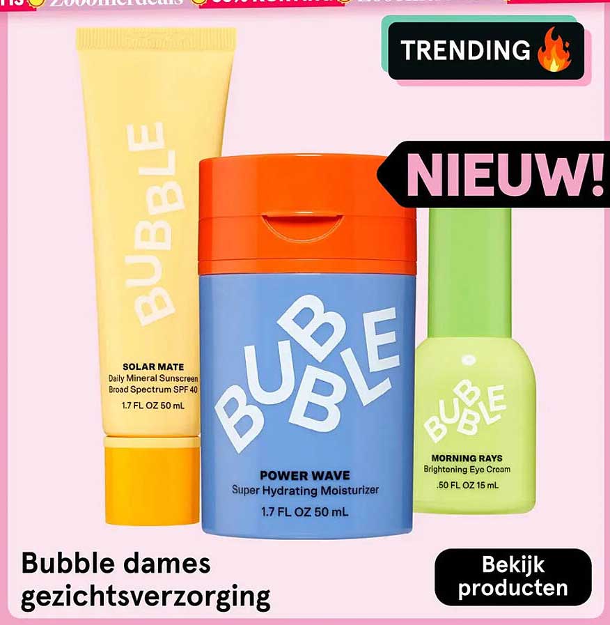 Bubble dames gezichtsverzorging