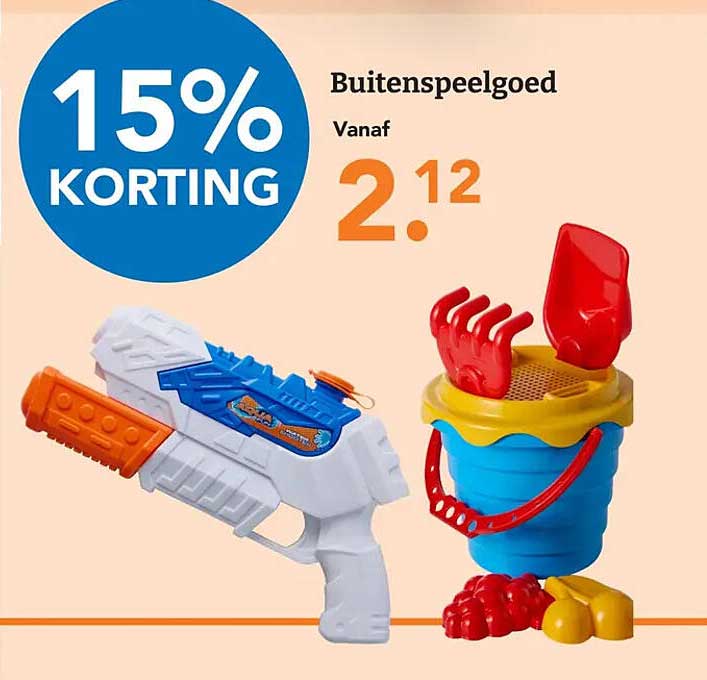 Buitenspeelgoed 15% KORTING