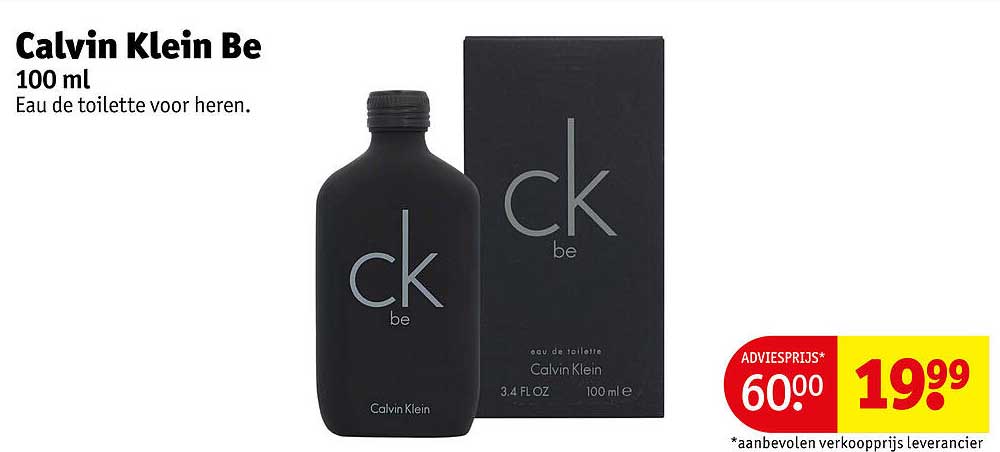 Calvin Klein Be 100 ml Eau de toilette voor heren
