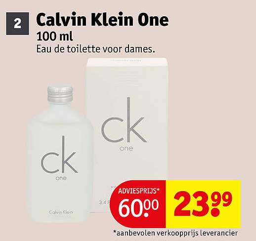 Calvin Klein One 100 ml Eau de toilette voor dames