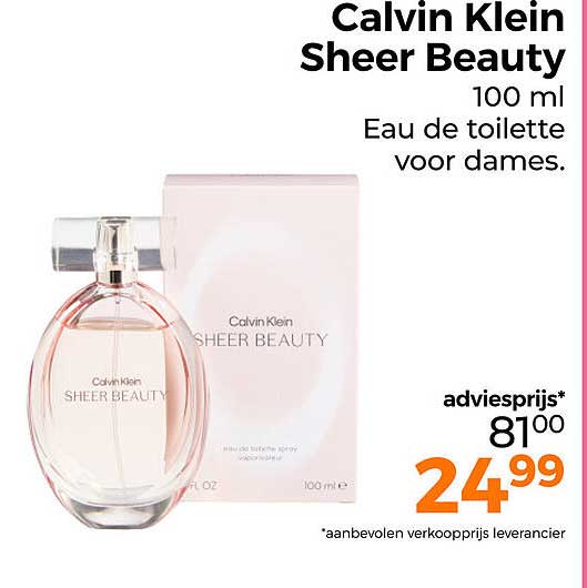 Calvin Klein Sheer Beauty 100 ml Eau de toilette voor dames.