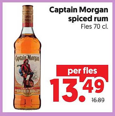 Captain Morgan spiced rum Fles 70 cl.