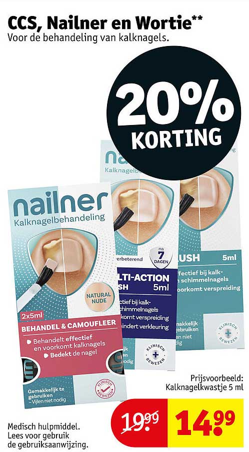 CCS, Nailner en Wortie** 20% KORTING