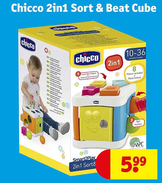 Chicco 2in1 Sort & Beat Cube