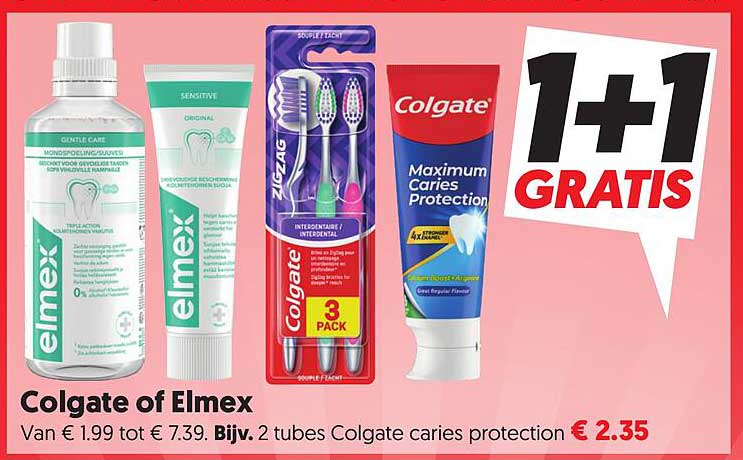 Colgate of Elmex 1+1 GRATIS