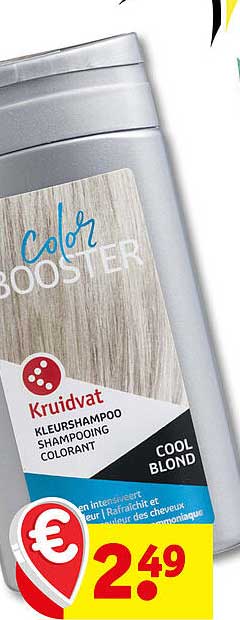 Color Booster Kruidvat Kleuren shampoo shampooing colorant Cool Blond