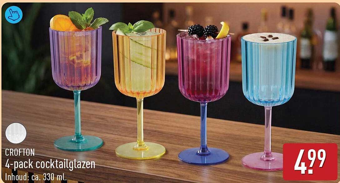 CROFTON 4-pack cocktailglazen