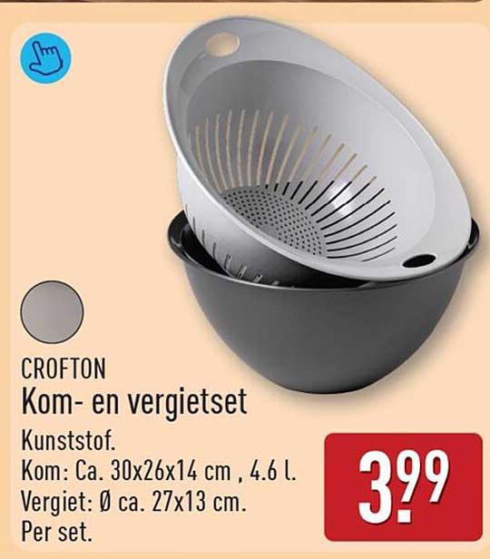 CROFTON Kom- en vergietset