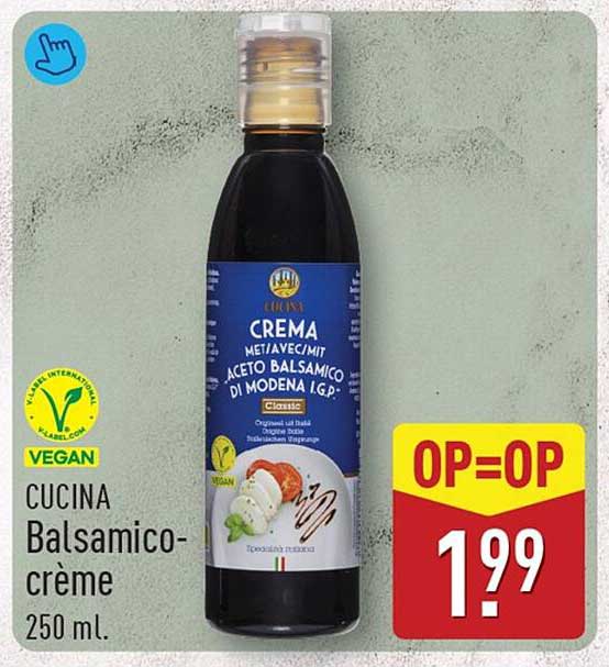 CUCINA Balsamico-crème 250 ml. OP=OP