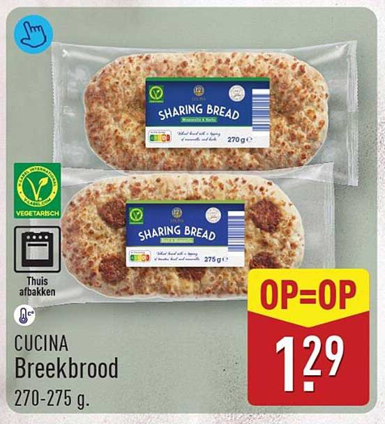 CUCINA Breekbrood 270-275 g. OP=OP