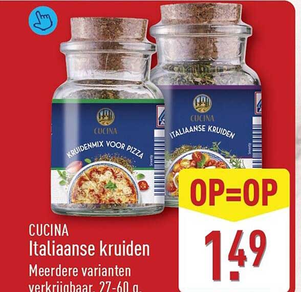 CUCINA Italiaanse kruiden Meerdere varianten verkrijgbaar, 27-60 g OP=OP