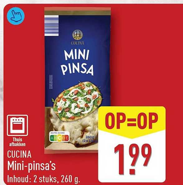 CUCINA Mini-pinsa's OP=OP