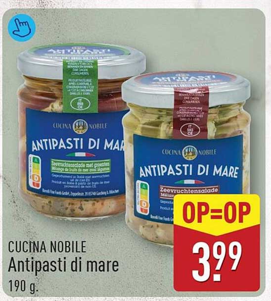 CUCINA NOBILE Antipasti di mare 190 g. OP=OP