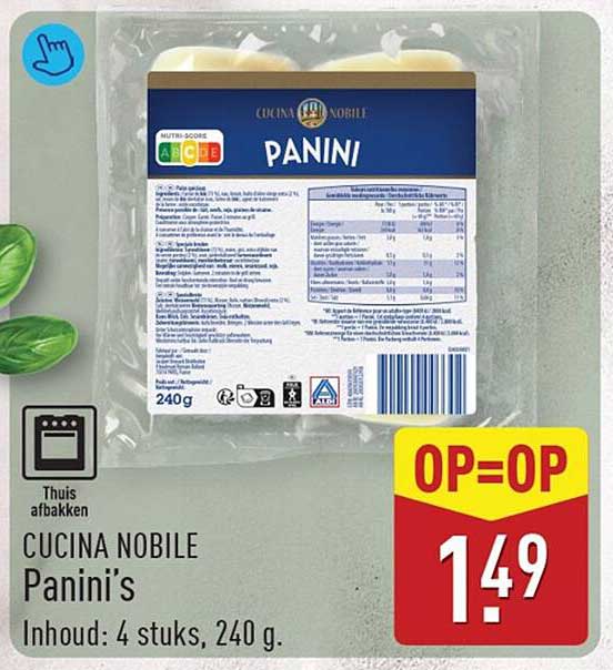 CUCINA NOBILE Panini’s OP=OP