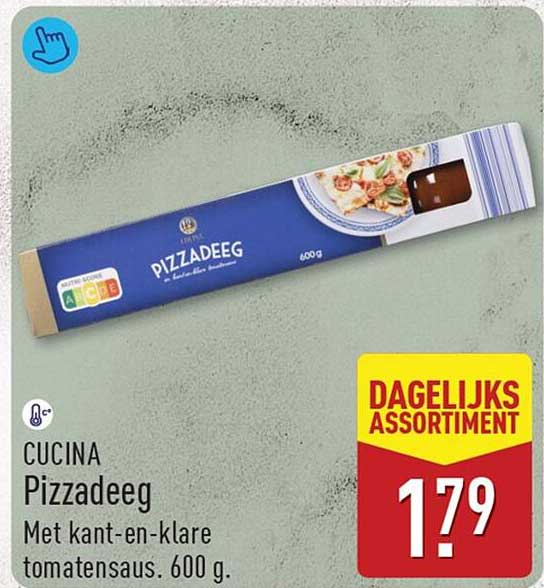 CUCINA Pizzadeeg Met kant-en-klare tomatensaus, 600 g