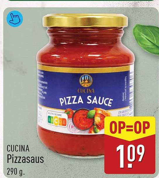 CUCINA Pizzasaus 290 g. OP=OP