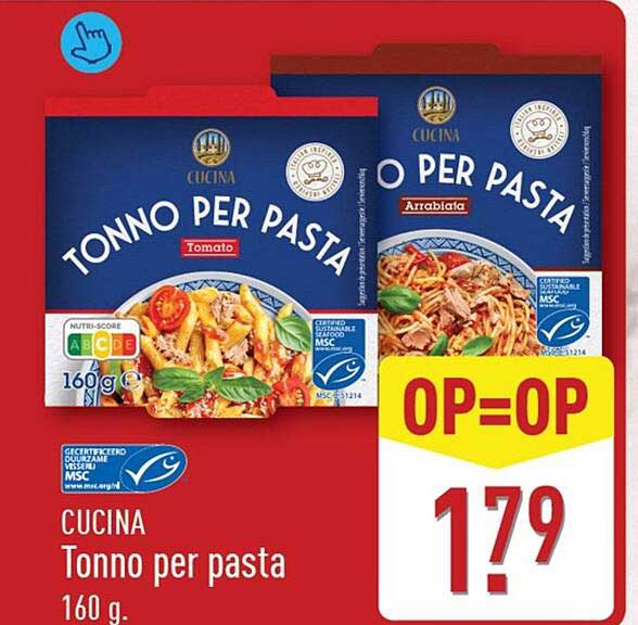 Cucina Tonno per pasta 160 g. OP=OP