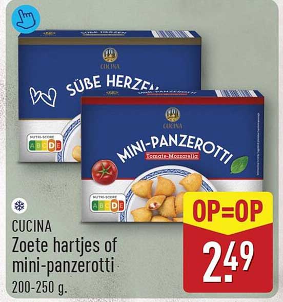 CUCINA Zoete hartjes of mini-panzerotti.