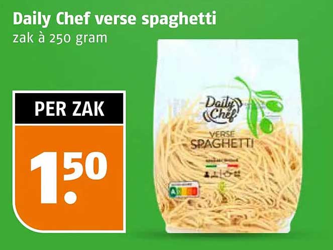 Daily Chef verse spaghetti zak à 250 gram