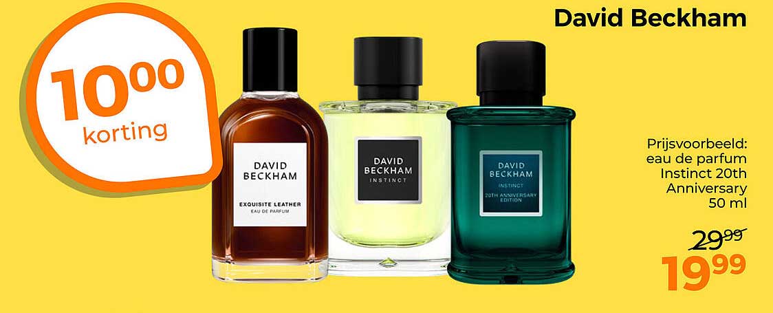 David Beckham 10,00 korting