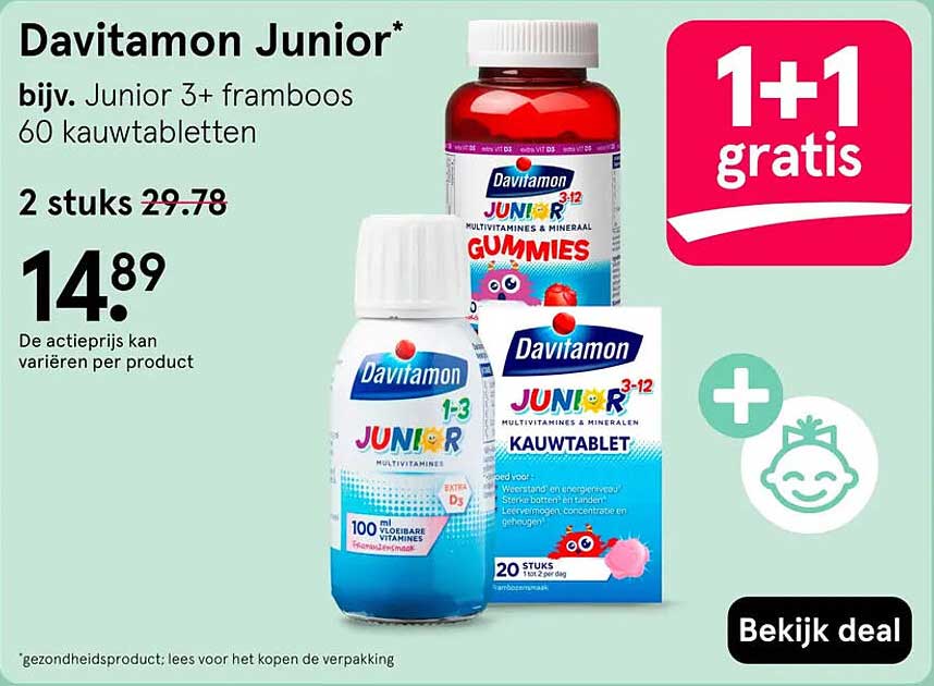 Davitamon Junior* 1+1 gratis