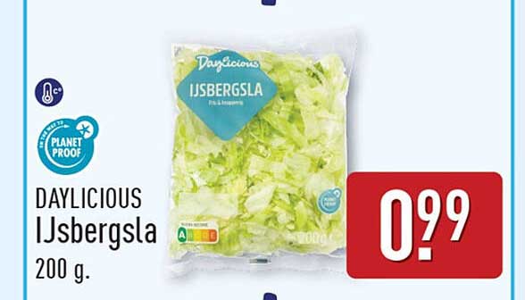 Daylicious IJsbergsla 200 g.