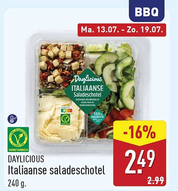 DAYLICIOUS Italiaanse saladeschotel
