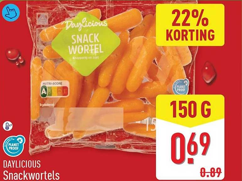 Daylicious Snackwortels 22% KORTING