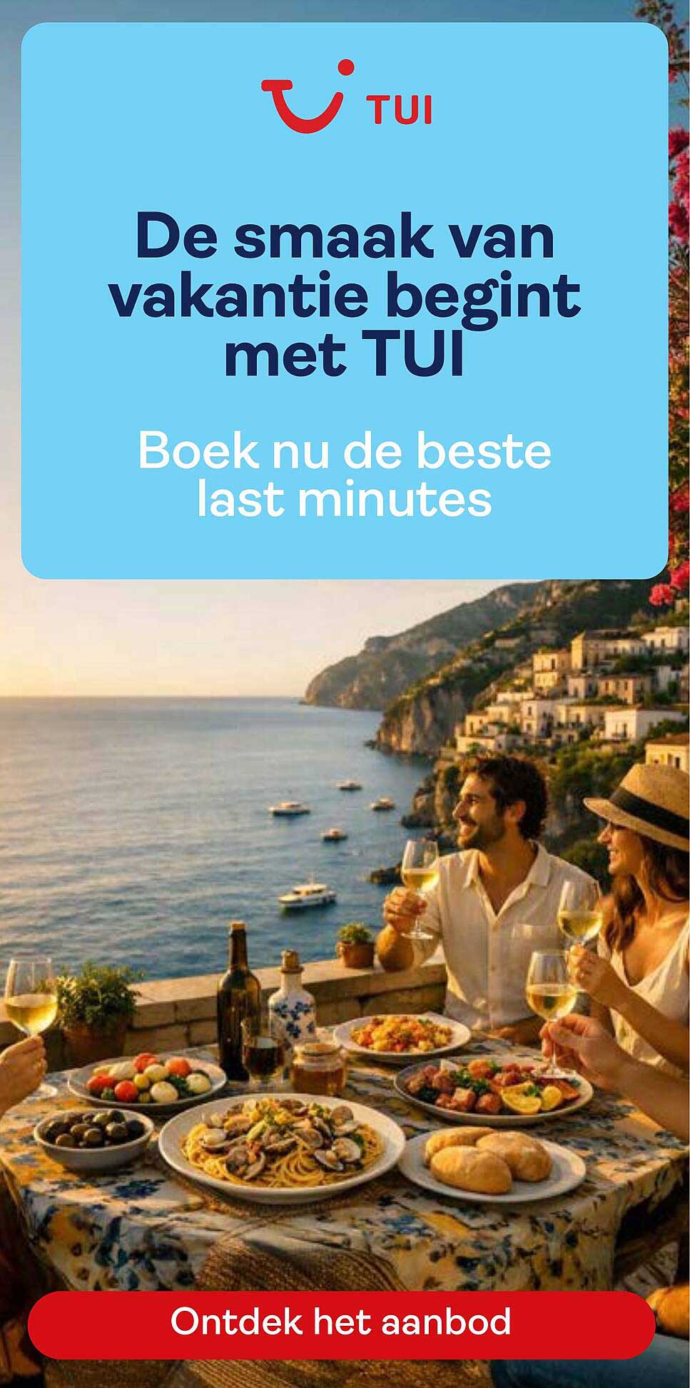De smaak van vakantie begint met TUI