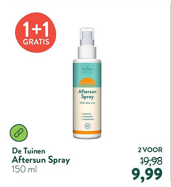 De Tuinen Aftersun Spray 150 ml 1+1 gratis