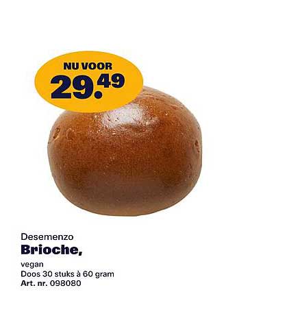 Desemenzo Brioche, vegan