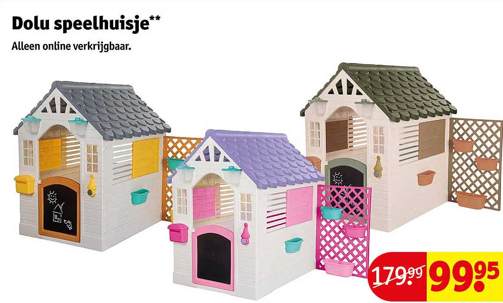 Dolu speelhuisje** Alleen online verkrijgbaar.